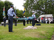 Flt Lt Hughes memorial